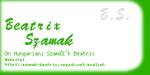 beatrix szamak business card